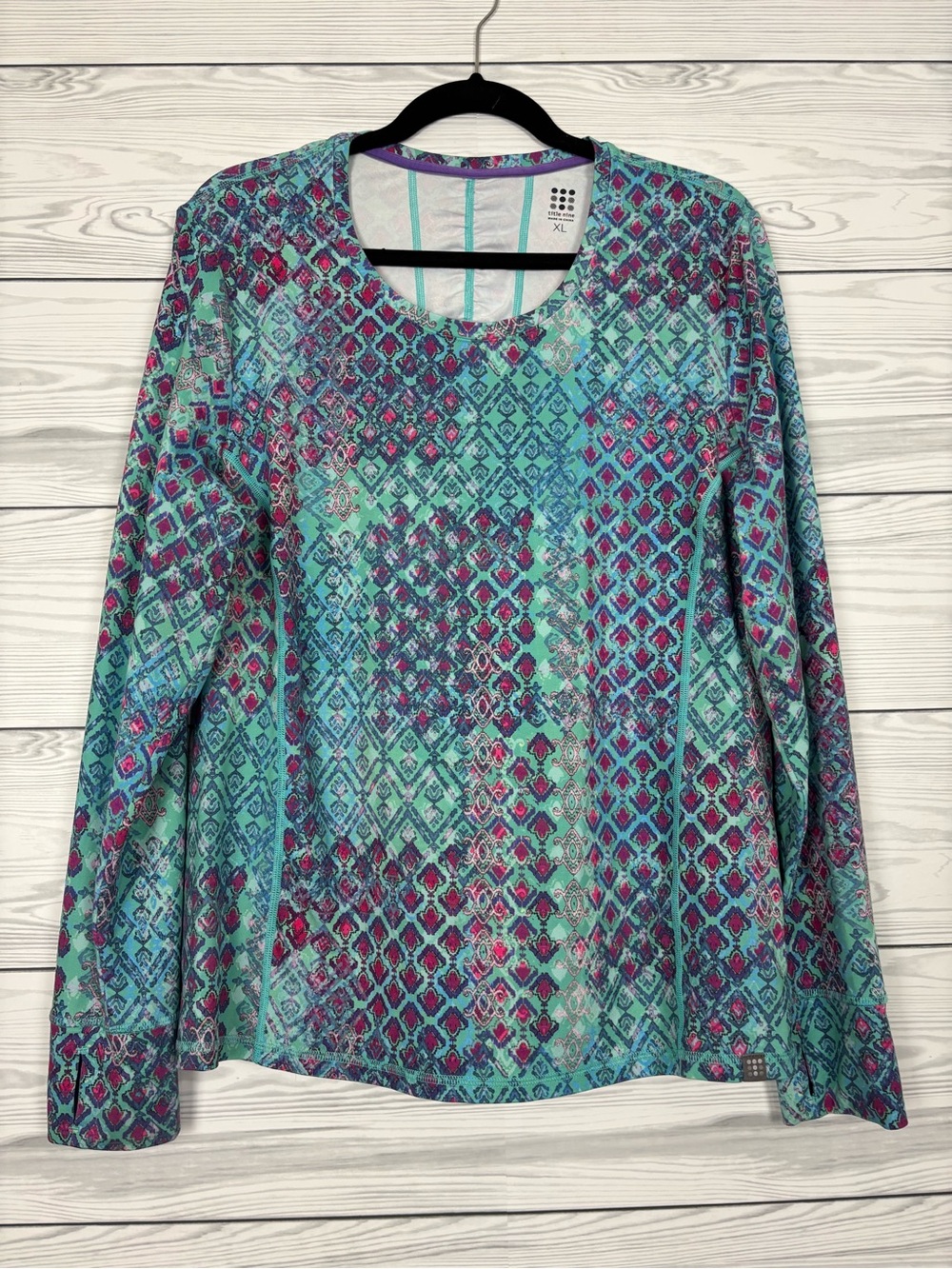 Title Nine multicolor long sleeve top size XL